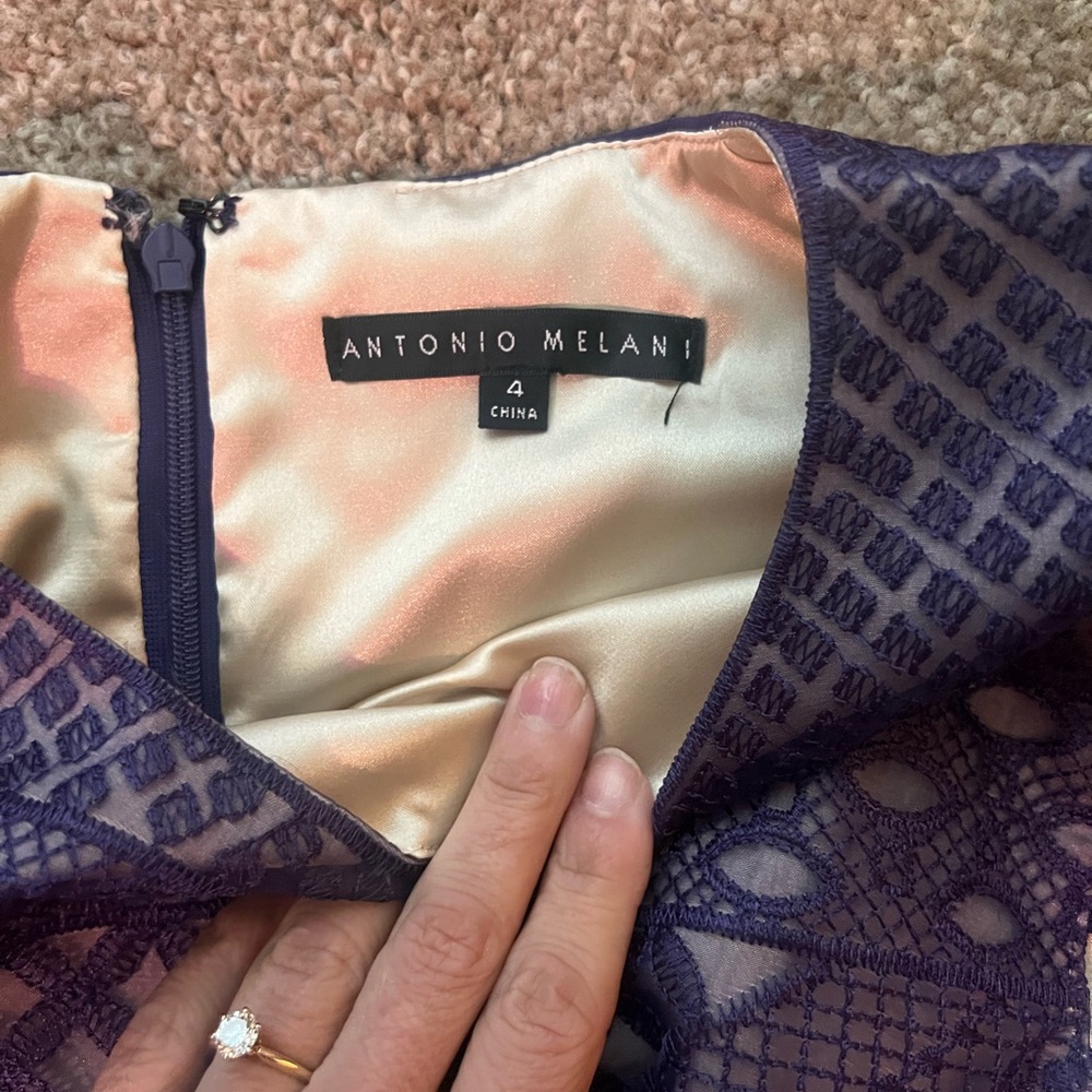 ANTONIO MELANI Purple Midi Dress - Picture 3 of 4